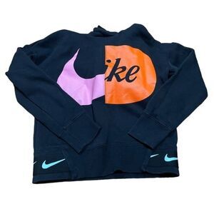 Nike Neon Graphic Pullover Hoodie Sweatshirt